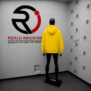 NUOVA Felpa con Cappuccio Gialla Oversize di Qualità con Zip e Stampa Astratta Urbana, Vestibilità Comoda, Stile Rilassato, Abbigliamento Streetwear per Interni - Product Image 4
