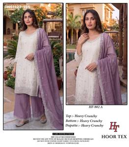 Collection de Plazzo-Suit-Dupatta prêts-à-porter brodés, de haute qualité et croquants, pour exportateur indien, vente en gros - Product Image 2