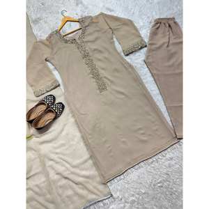 Ensemble de vêtements de soirée Real Moti Hand Work pour femmes avec Pent et Dupatta - Product Image 6