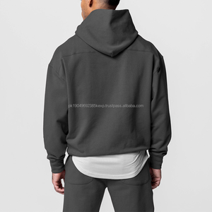 Nuevo diseño esencial Hombres Sudadera con capucha de alta calidad Vintage Unisex Logotipo personalizado Sudaderas con capucha Fábrica Venta caliente - Product Image 4