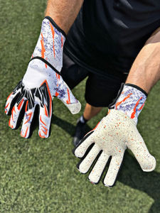 Guantes de Portero de Fútbol Profesionales, Nuevo Diseño, Material de Látex y Cuero/PU, Cierre de Cremallera, para Niños y Adultos - Product Image 5