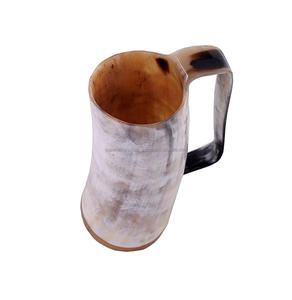 Taza de diseño y colores de cuernos naturales para beber cerveza, decoración interior, diseño de Material único, taza vikinga para beber para Bar - Product Image 6