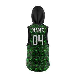 Uniforme de Fútbol 7v7 para Niños Doodle Boys, Jersey sin Mangas con Capucha, Pantalones Cortos a Juego, Estampado de Dibujos Animados Sublimado, Nombre del Equipo Personalizado, Número del Jugador - Product Image 4