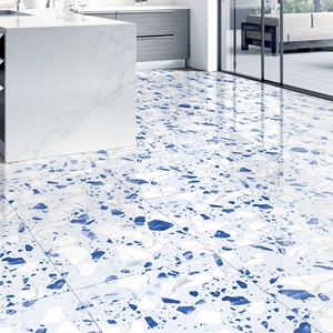 Baldosas de Cerámica Terrazzo Modernas Brillantes de 600 x 600 mm, Aislantes del Calor, para Pisos Exteriores, Garantía de 5 Años, para Habitaciones, Escuelas, Centros Comerciales y Apartamentos - Product Image 2