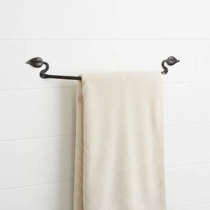 Porte-serviette mural en métal gris, style rustique nordique, en forme de branche d'arbre, pour la maison, les hôtels, accessoire de salle de bain - Product Image 5