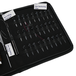 Kit de Extensión de Cabello Negro Elite con Alicates de Crimpado de Cuentas Planas, Herramienta de Bucle, Gancho de Extracción, Mini Tijeras y Set de Hilos para Pelucas - Product Image 4