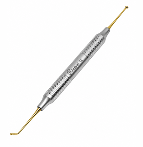 Pulidor dental premium de doble punta con recubrimiento de TiN, instrumento restaurador de acero inoxidable con mango hueco - Product Image 1
