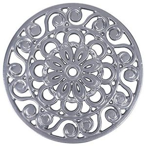 Royal Look Metal <b>Trivet</b> Decorative for Hot Dishes Hot Pads Aluminium Nickle Plated Finished Rectangle Shaped Heat Resistance - Product Image 3
