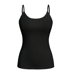 2026 Arrival Solid Color 100% Cotton Casual Summer <b>Crop</b> Tank <b>Top</b> Custom Logo Workout Women Hot Sale New Designs - Product Image 1