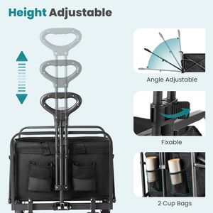 Carrello per la spesa pieghevole portatile, - Product Image 5