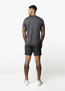 Vêtements de sport de jogging d'été personnalisés de haute qualité en gros Nouveau survêtement de gymnastique en polyester et short court 2 pièces Ensemble de t-shirts pour hommes - Product Image 2