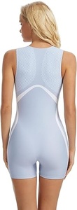 Body Deportivo Shagaf para Mujer, Sin Mangas, Cuello en V, Color Sólido, Costuras en Contraste, Spandex, Poliéster, Sin Costuras, Transpirable - Product Image 5