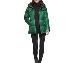 Chaqueta Acolchada con Capucha para Mujer, de Invierno, Personalizada OEM, de Alta Calidad, Impermeable, Transpirable, para Exteriores, Cálida, Tallas Grandes, con Logotipo y Cremallera Frontal - Product Image 5