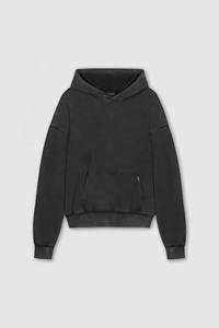 Custom 100% Cotton Men's <b>Hoodie</b> Heavy Weight Oversize Street Wear Men <b>Hoodie</b> Vintage Washed <b>Black</b> Hoodies For Men And <b>Women</b> - Product Image 6