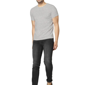 T-shirt pour homme de haute qualité, prix de gros, logo personnalisé, respirant, couleur unie, vente en ligne pour adultes - Product Image 4