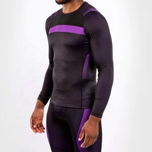 Wholesale Men's Compression Rashguard <b>Long</b> <b>Sleeve</b> Fitness Gym Top MMA BJJ Jiu Jitsu Training Quick Dry Sports <b>Base</b> <b>Layer</b> Shirt - Product Image 2