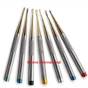 Elevador dental manual BISONS con mango PDL para extracción de dientes, instrumento quirúrgico - Product Image 2