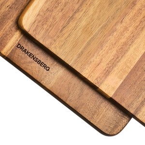 Grands Planches à Découper et à Servir en Bois d'Acacia, 2 Massives, Rustiques, Accessoires de Cuisine et de Barbecue - Product Image 5