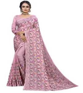 Wedding Georgette Saree / Saree Blouse Patterns / Georgette Silk Saree