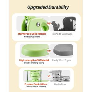 Macchina Ergonomica Rinforzata a H per la Creazione di Bottoni in Plastica da 2,95 Pollici, 100 Pezzi di Componenti per Bottoni, Taglierina Circolare, Libro Magico per la Creazione di Bottoni - Product Image 4