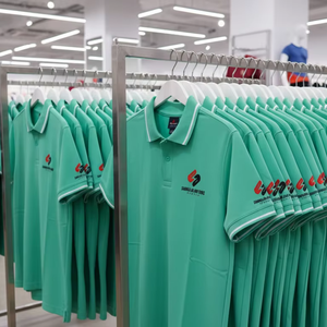 Camisa de Punto para Hombre, de Algodón, Casual, de Manga Corta, Transpirable, Cómoda, para Negocios, Golf, Corte Ajustado, Secado Rápido, Uniforme Diario - Product Image 4