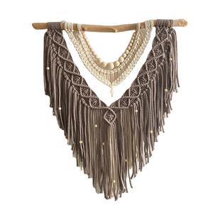 Macramé colgante de pared decoración interior tejido bohemio macramé grande colgante de pared macramé tejido de pared - Product Image 1
