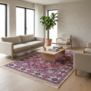 Alfombra Moderna de Poliéster y Algodón |   Alfombra lavable hecha a máquina, ecológica, apta para mascotas, con propiedades antibacterianas y resistentes a las manchas. - Product Image 5