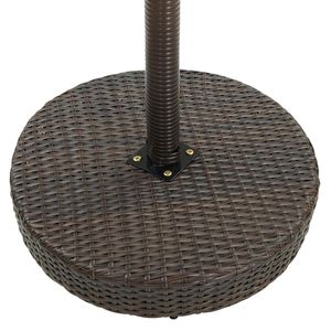 Ensemble de bar de jardin en rotin PE brun et acier thermolaqué avec revêtement polyester - Product Image 5