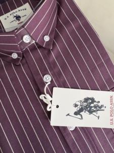 Striped Combed Oxford Lining Fabric Breathable Woven Textile Medium Weight 150GSM for <b>Shirts</b> Skirts Uniform Apparel - Product Image 3