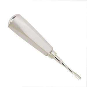 Elevador de Raíces Dentales Curvo, Instrumento Manual de Extracción de Dientes de Acero Inoxidable, Herramienta de Cirugía Oral Duradera y Reutilizable, Profesional - Product Image 1