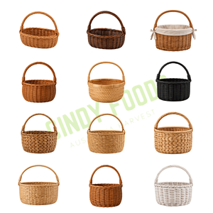 Rattan <b>Basket</b> Open Weave Plant Fiber S M L Multifunction Storage For Kitchen Toy <b>Gift</b> Clothing Picnic - Product Image 2