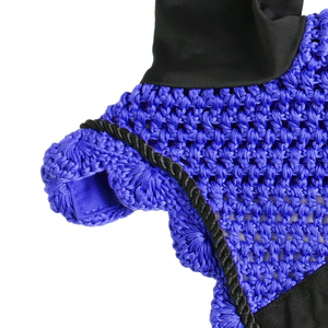 High Quality Equestrian Equine Custom Crochet Horse Ear <b>Net</b> Lightweight Handmade <b>Fly</b> Veils for Horses Riding Ear Bonnet - Product Image 3