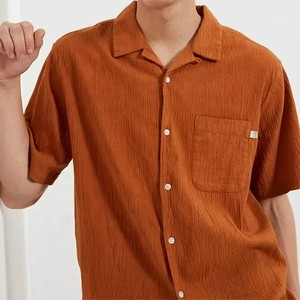 Camisa con Cuello en V para Hombre |   Camisa de Verano Personalizada de Alta Calidad con Botones |   Camisa Casual de Corte Regular - Product Image 1