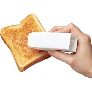 Distributeur de beurre avec couvercle rotatif et support pour spatule, pour une répartition uniforme des crêpes et gaufres, idéal pour la cuisine domestique - Product Image 1