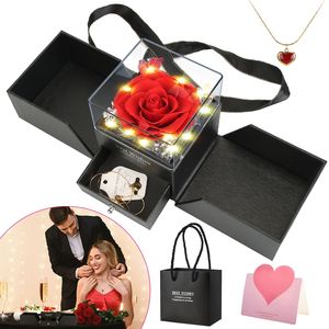 Rose Rosse Vere Conservate, Regali per Mamma, Nonna, Moglie, Fidanzata, Festa della Mamma, San Valentino, Natale, Compleanno, Stile Romano - Product Image 1