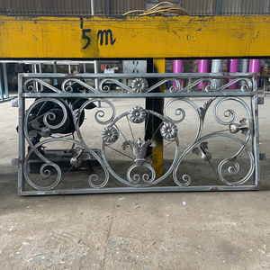 Decorative Modern Wrought Iron Stainless Steel <b>Adjustable</b> Flooring Mounted Villa Balcony Railing Rust Resistant TTD Brand 1 Year - Product Image 3