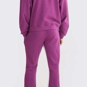 Chándal Morado Ecológico para Hombre, de Peso Medio, con Capucha, Manga Larga, Corte Regular, Informal, con Bolsillos Laterales y Cintura con Cordón, para Invierno - Product Image 5