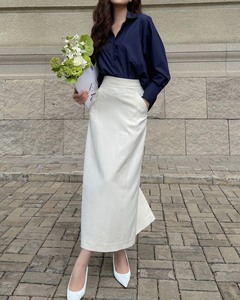 Chemise décontractée pour femme, nouvelle mode, couleur unie, automne/hiver, manches longues, col à revers, boutonnée, ample, printemps - Product Image 5