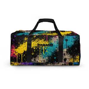Sac de sport coloré à motif éclaboussures de peinture, en polyester, avec fermeture éclair, pour voyage, gym, usage quotidien, style durable - Product Image 1