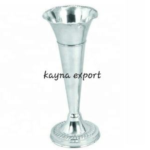 Jarrón de flores con diseño martillado de forma larga decorativo hecho a mano para decoración de bodas y centro de mesa - Product Image 2