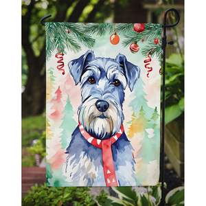 Schnauzer Christmas <b>Garden</b> <b>Flag</b> Multicolor Decorative Mailbox <b>Flag</b> and Patio Artwork for Yard & Lawn for Flower Beds - Product Image 3