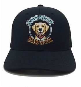 Gorra Trucker Premium de 5 Paneles con Malla, Parche Bordado 2D de Goodboy Dog, Cierre Ajustable con Broche, Estilo Casual y Deportivo - Product Image 1