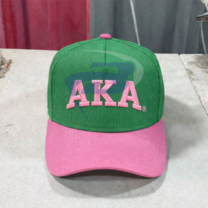 Gorra de Béisbol de Satén con Bordado 3D de la Hermandad Alpha Kapa Alpha (AKA), Elegante Gorra Ajustable con Letras Griegas, Transpirable, con Cierre a Presión - Product Image 1