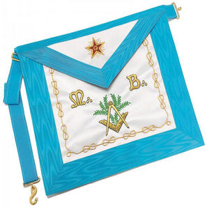 Delantales Masónicos Personalizados Bordados en 3D de Alta Calidad y Resistentes para Uso en Funerales, REGALIA MASÓNICA - Product Image 3