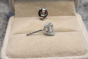 Hot Selling Moissanite 1CT Princess Cut Diamond <b>Stud</b> <b>Earrings</b> For Women's 925 <b>Silver</b> Fine Trendy Party Jewelry For Wedding Bride - Product Image 4