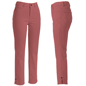 Pantalon droit taille mi-haute pour femme, décontracté et de soirée, printemps-été, longueur intégrale, teint en pièce, lavable, respirant, 6.93 OZ - Product Image 1