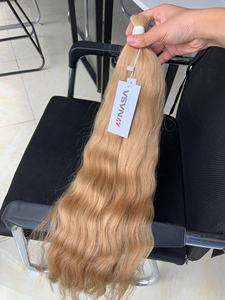 Vente en gros d'extensions de cheveux humains vierges vietnamiens 100% soyeux et droits non transformés approvisionnement en vrac de style vague naturelle brute de la NASA - Product Image 4