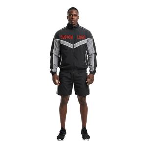 Conjunto de Chaqueta y Pantalones Cortos de Nailon Personalizados, Cortavientos Reflectante, Traje Deportivo Corto para Hombre 2026 - Product Image 1