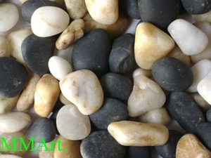 Décorateur de jardin spécial Agate naturelle multicolore Gravier et galets lisses Cailloux mixtes pour villa - Product Image 5