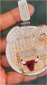 Colgante con Nombre Personalizado Estilo Hip Hop con Moissanita VVS, Pasa la Prueba del Diamante, Plata 925, Collar con Letras Incrustadas, Joyería Fina para Hombre - Product Image 2